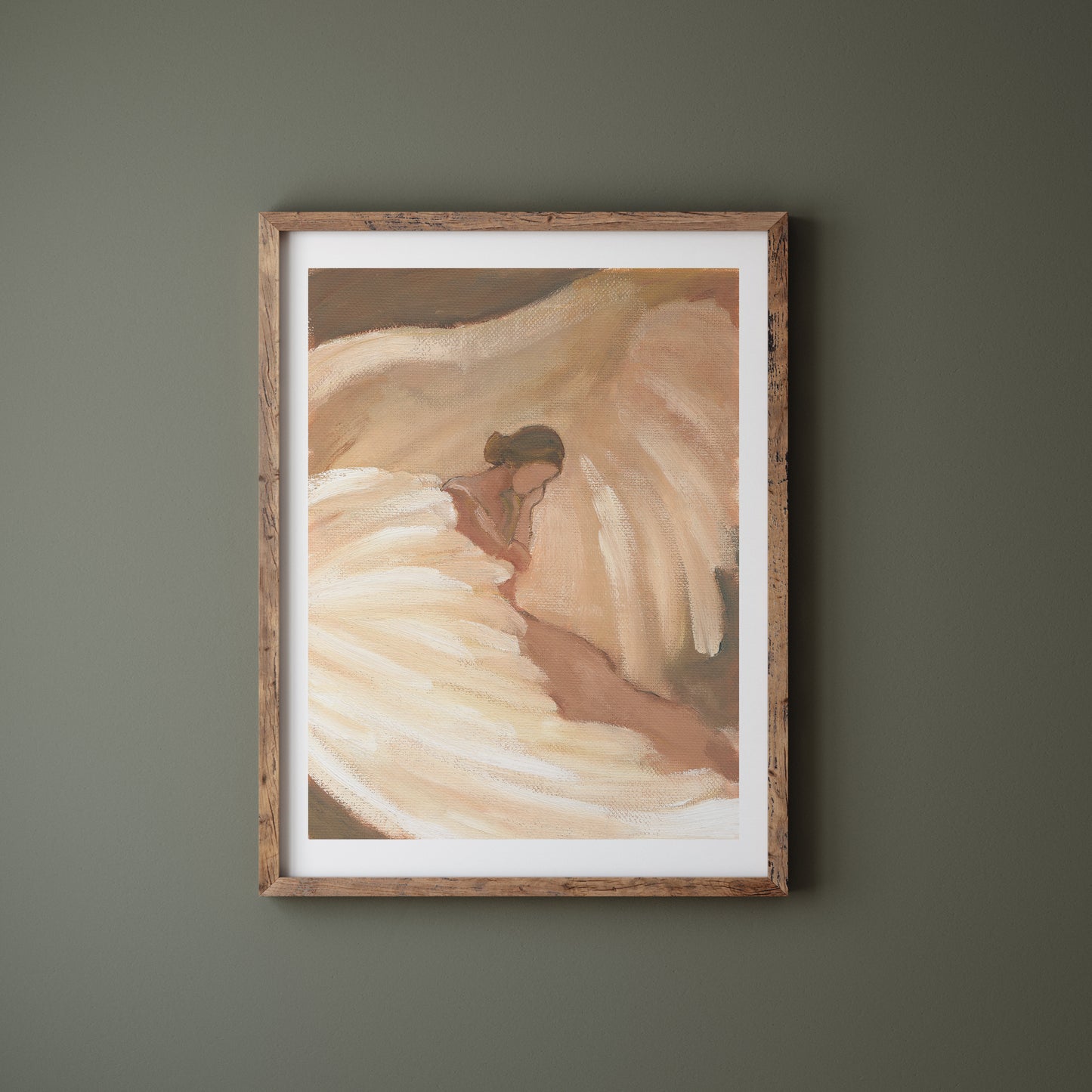 psalm 91 christian wall art woman resting under gods wing