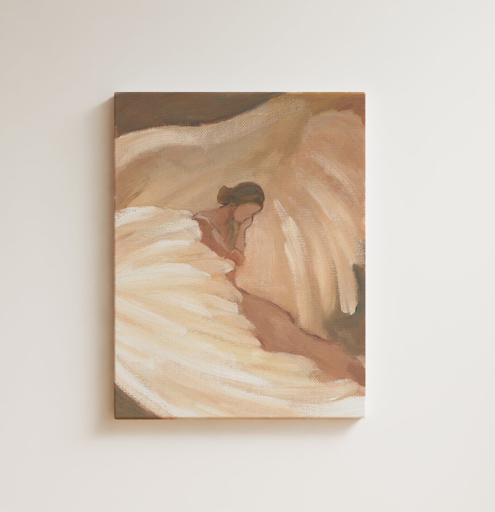 psalm 91 christian wall art woman resting under gods wing