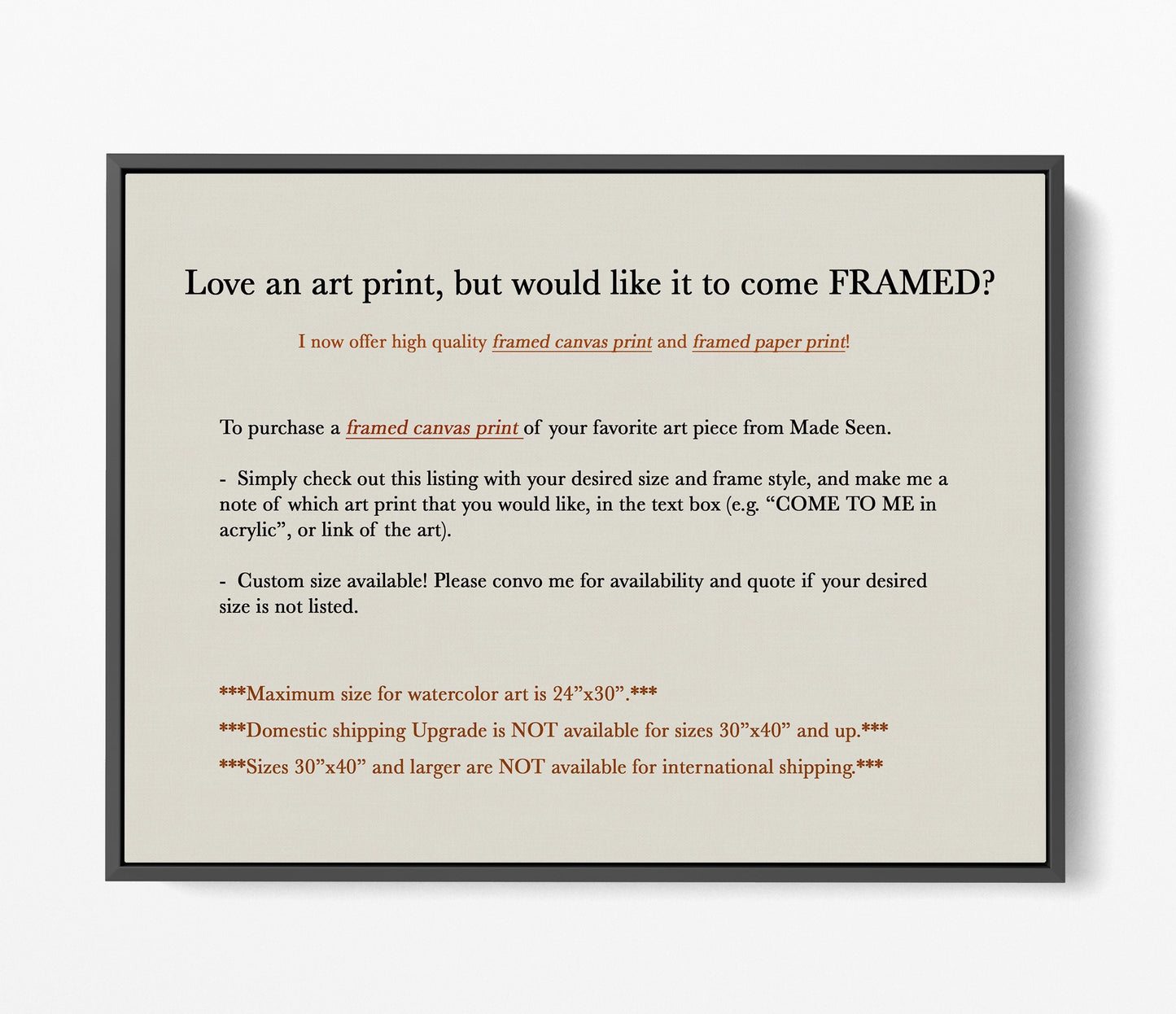 Framed Canvas Print Christian Art
