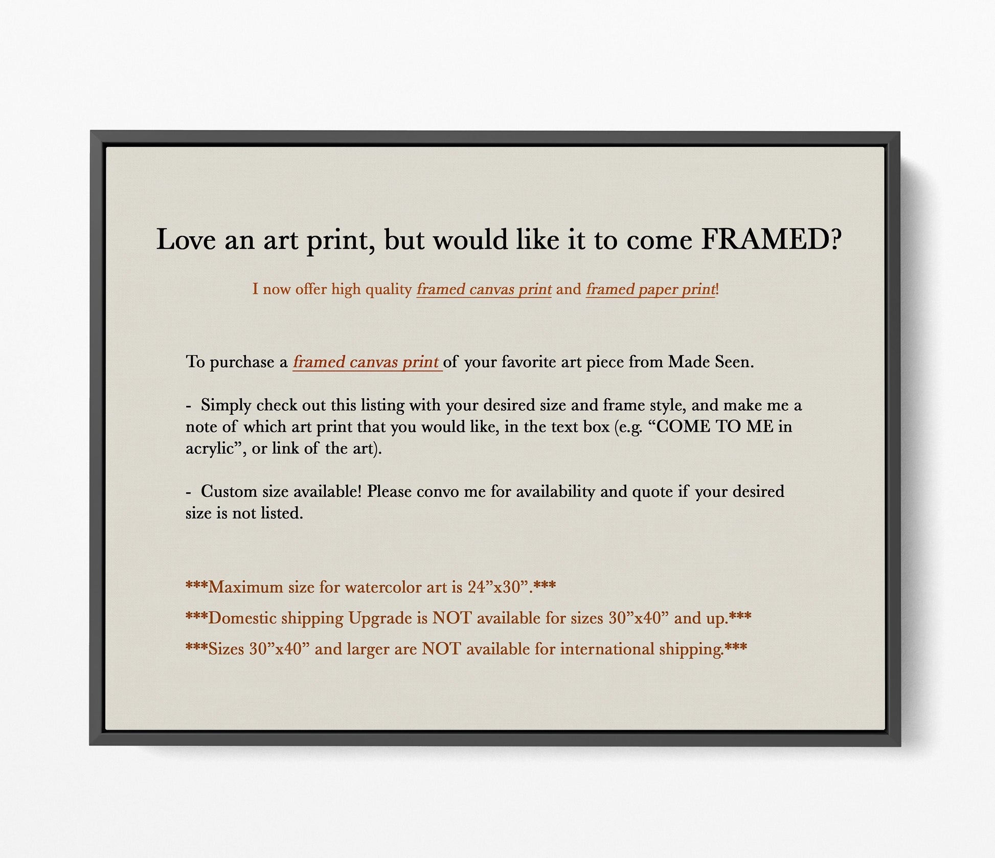 Framed Canvas Print Christian Art