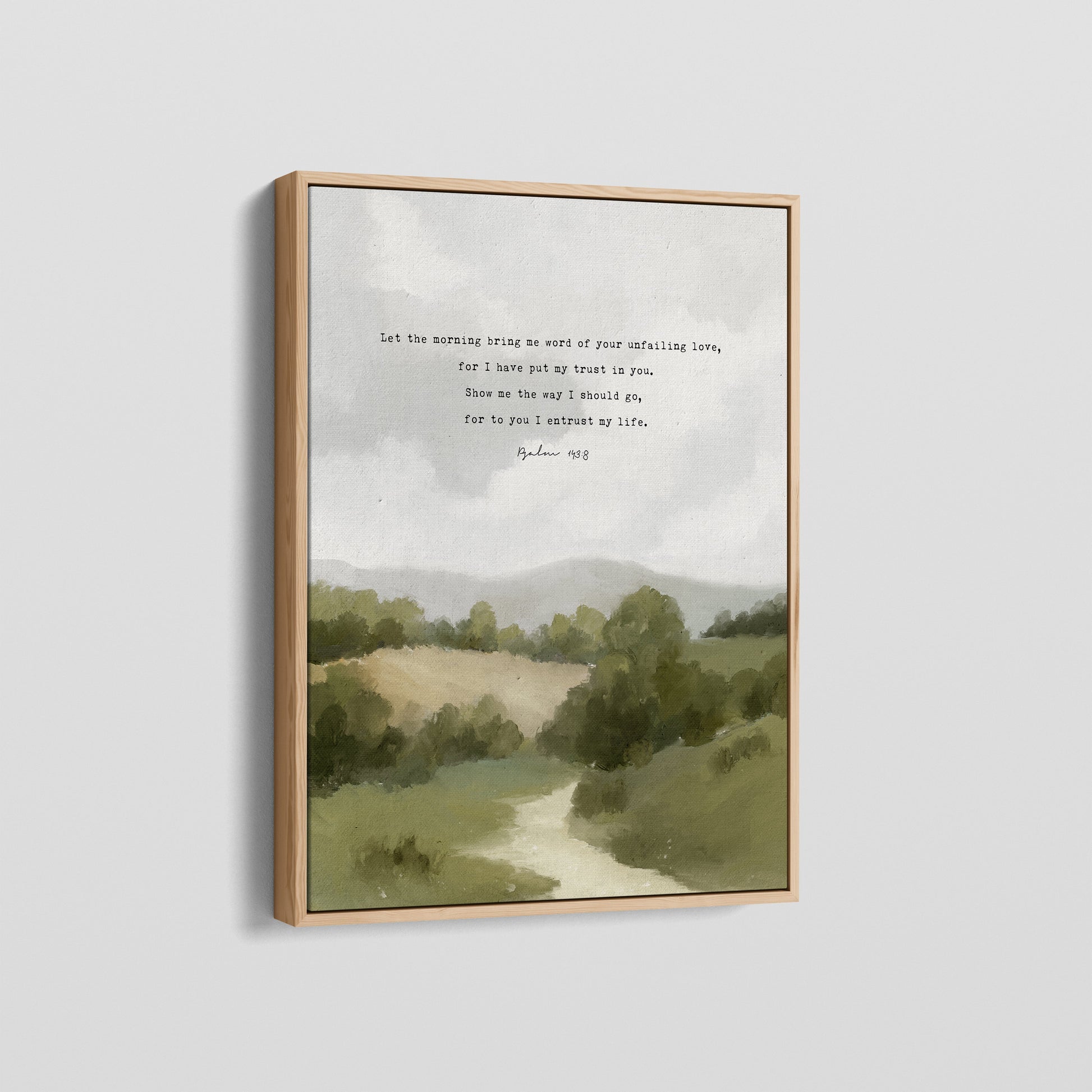 Framed Canvas Print Christian Art
