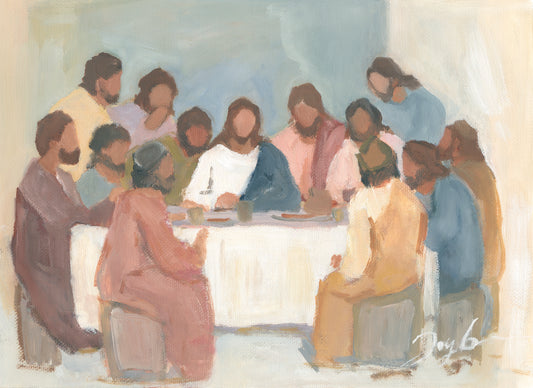 The Table Reimagined modern Last Supper artwork focused on fellowship