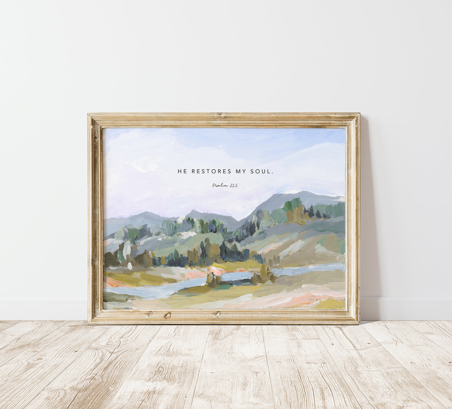 Scripture Landscape | "He Restores My Soul"