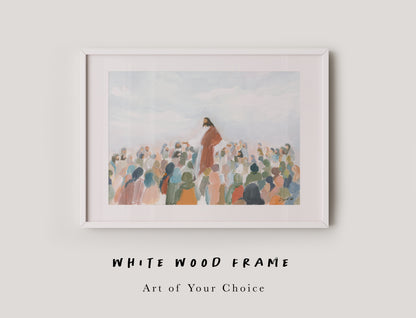 WHITE Framed Paper Prints – Custom Bible Art or Landscape